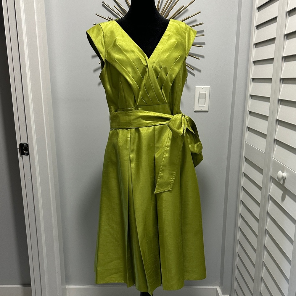 Dress Barn Lime Green Midi Dress